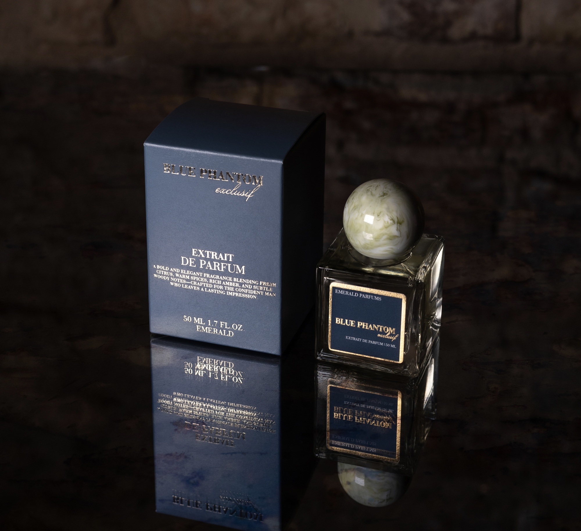 NAUJIENA! EMERALD nišiniai kvepalai Blue Phantom extrait de parfum (VYRAMS) 50ml, Limited edition